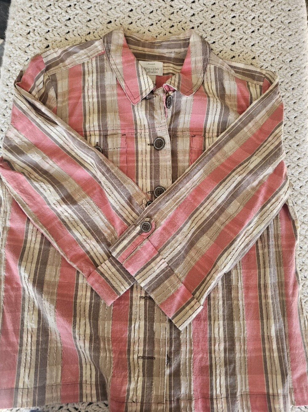 Christopher Banks 3/4 Sleeve Jacket S Large